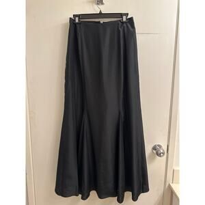 Vintage Atsuro Tayama 100% Silk Black Maxi Skirt Minimalist Old Money Parisian 8